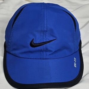 Nike Featherlight Dri-FIT Toddler Hat Royal Blue & Black Adjustable Performance